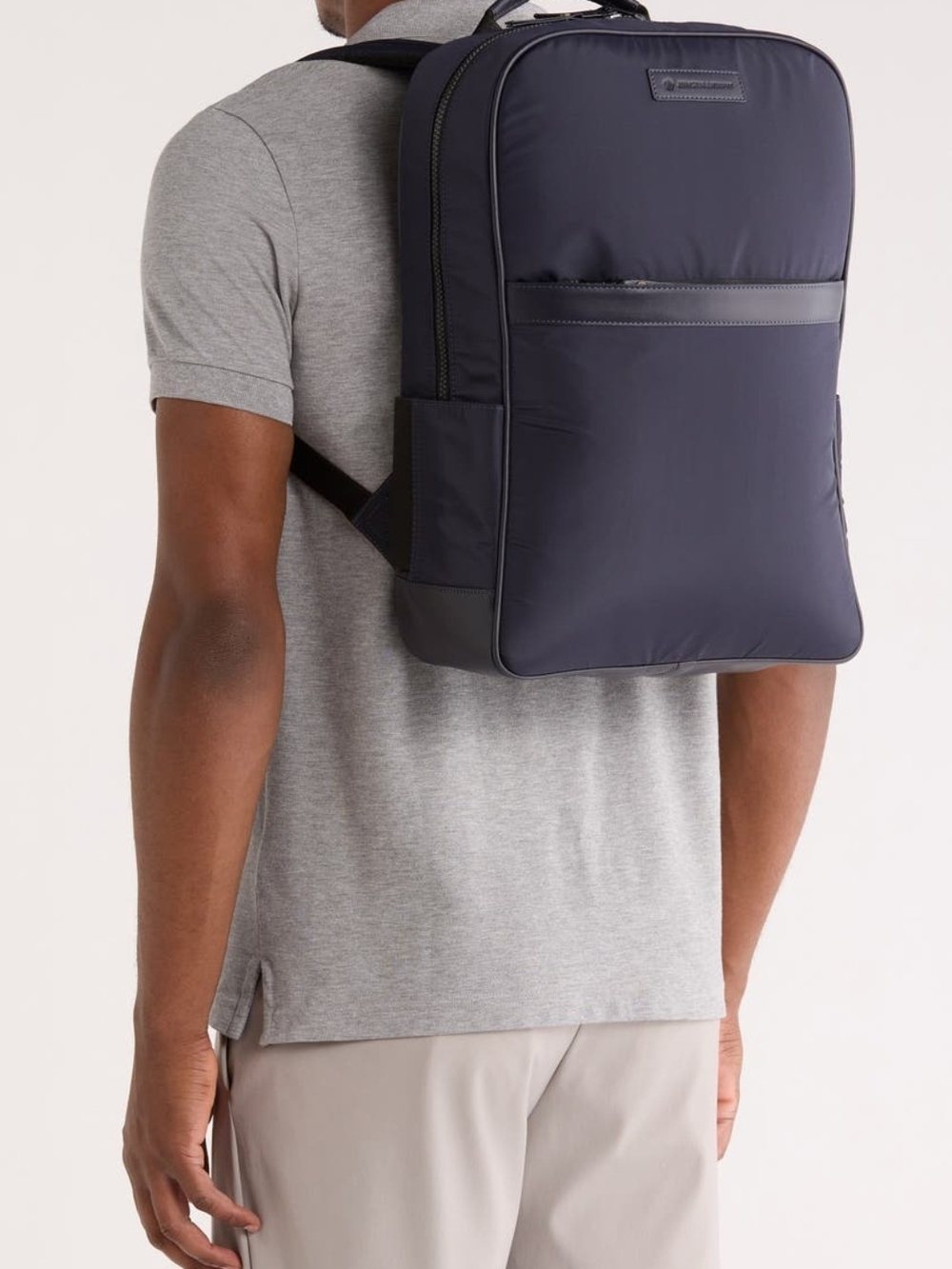 Johnston & Murphy Hudson Waterproof Nylon And Leather Backpack NWT $245